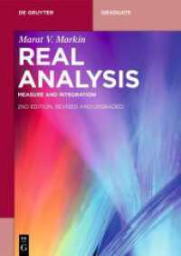 Real Analysis : Measure and Integration (De Gruyter Textbook) （2. Aufl.）