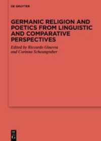 Germanic Religion and Poetics from Linguistic and Comparative Perspectives (Erg&auml;nzungsb&auml;nde zum Reallexikon der Germanischen Altertumskunde)
