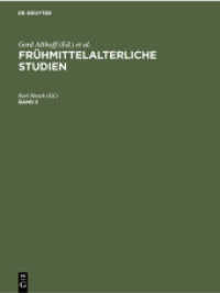 Frühmittelalterliche Studien / 1971 (Frühmittelalterliche Studien Band 5)