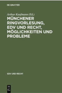 Münchener Ringvorlesung， EDV und Recht， Möglichkeiten und Probleme (EDV und Recht 6)