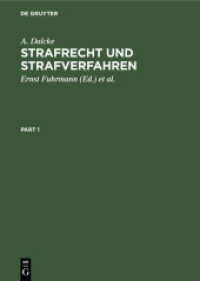 Strafrecht und Strafverfahren : Eine Sammlung der wichtigsten Gesetze des Strafrechts und des Strafverfahrens mit Erläuterungen （36. Aufl. 1955. XV, 1707 S.）