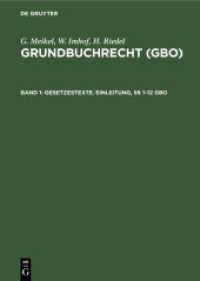 Gesetzestexte. Einleitung，    1-12 GBO