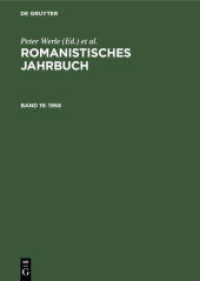 Romanistisches Jahrbuch / 1968 (Romanistisches Jahrbuch Band 19)