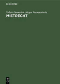 Mietrecht : Kommentar zu den mietrechtlichen Vorschriften des Bürgerlichen Gesetzbuches und zum Zweiten Wohnraumkündigungsschutzgesetz