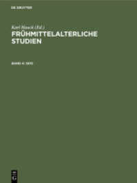 Frühmittelalterliche Studien. Band 4 1970 (Frühmittelalterliche Studien Band 4)
