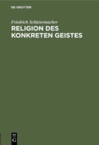 Religion des Konkreten Geistes : Friedrich Schleiermacher. Schleiermacher und Tillich