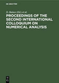 Proceedings of the Second International Colloquium on Numerical Analysis : Plovdiv， Bulgaria， 13-17 August 1993