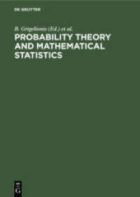 Probability Theory and Mathematical Statistics : Proceedings of the Sixth Vilnius Conference， Vilnius， Lithuania， 28 June-3 July， 1993