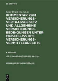 Kommentar zum Versicherungsvertragsgesetz und Allgemeine Versicherungsbedingungen... / Vorbemerkungen zu    43-48 (Kommentar zum Versicherungsvertragsgesetz und Allgemeine Versicherungsbedingungen unter Einschluß des V)