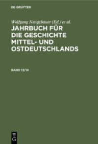 Jahrbuch für die Geschichte Mittel- und Ostdeutschlands / Jahrbuch für die Geschichte Mittel- und Ostdeutschlands. Band (Jahrbuch für die Geschichte Mittel- und Ostdeutschlands Band 13/14)