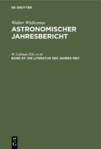 Astronomischer Jahresbericht / Die Literatur des Jahres 1967 (Astronomischer Jahresbericht Band 67)