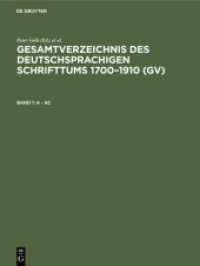 Gesamtverzeichnis des deutschsprachigen Schrifttums 1700-1910 (GV). Band 1 A - Ac