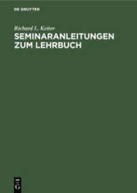 Seminaranleitungen zum Lehrbuch : Modellvorstellungen in der Chemie