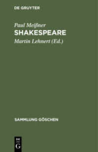 Shakespeare (Sammlung Göschen 1142)
