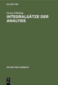 Integralsätze der Analysis (De Gruyter Lehrbuch)