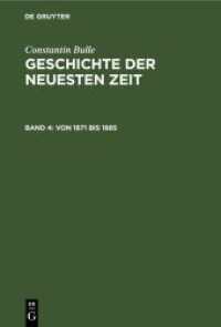 Constantin Bulle: Geschichte der neuesten Zeit. Band 4 Von 1871 bis 1885