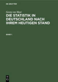 Georg von Mayr: Die Statistik in Deutschland nach ihrem heutigen Stand. Band 1 Georg von Mayr: Die Statistik in Deutschland nach ihrem heutigen Stand. Band 1