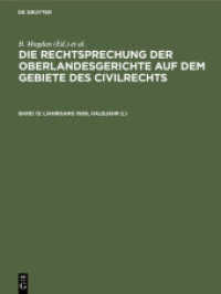 Die Rechtsprechung der Oberlandesgerichte auf dem Gebiete des Civilrechts. Band 13 (Jahrgang 1906， Halbjahr 2.)