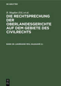 Die Rechtsprechung der Oberlandesgerichte auf dem Gebiete des Civilrechts. Band 29 (Jahrgang 1914， Halbjahr 2.)
