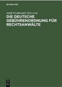 Die deutsche Gebührenordnung für Rechtsanwälte : Nebst den landesgesetzlichen Vorschriften über die Gebühren der Rechtsanwälte