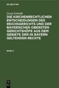 Georg Schmidt: Die kirchenrechtlichen Entscheidungen des Reichsgerichts und der Bayerischen obersten Gerichtshöfe aus de. Band 3 Georg Schmidt: Die kirchenrechtlichen Entscheidungen des Reichsgerichts und der Bayerischen obersten Gerichtshö