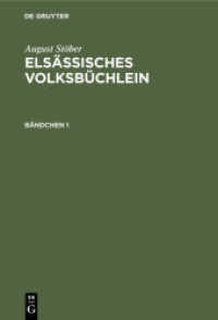 August Stöber: Elsässisches Volksbüchlein. Bändchen 1 August Stöber: Elsässisches Volksbüchlein. Bändchen 1