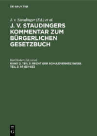 J. v. Staudingers Kommentar zum Bürgerlichen Gesetzbuch. Band 2， Teil 3 Recht der Schuldverhältnisse. Teil 3:    631-853
