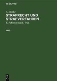 Strafrecht und Strafverfahren : Eine Sammlung der wichtigsten Gesetze des Strafrechts und des Strafverfahrens mit Erläuterungen. Für den Praktiker zum Handgebrauch （35. Aufl. 1950. XIX, 1228 S.）