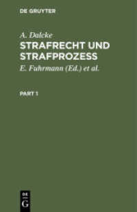 Strafrecht und Strafprozeß : Eine Sammlung der wichtigsten das Strafrecht und das Strafverfahren betreffenden Gesetze （24. Aufl. 1932. X, 1277 S.）
