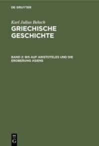 Karl Julius Beloch: Griechische Geschichte. Band 2 Bis auf Aristoteles und die Eroberung Asiens