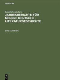 Jahresberichte für neuere deutsche Literaturgeschichte. Band 5 Jahr 1894