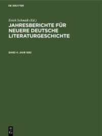 Jahresberichte für neuere deutsche Literaturgeschichte. Band 4 Jahr 1893