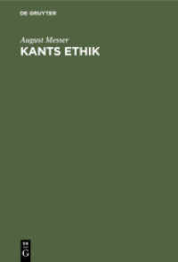 Kants Ethik : Eine Einführung in ihre Hauptprobleme und Beiträge zu deren Lösung