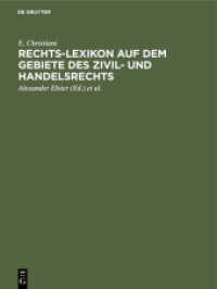 Rechts-Lexikon auf dem Gebiete des Zivil- und Handelsrechts : Volksausgabe