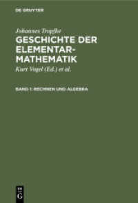 Johannes Tropfke: Geschichte der Elementarmathematik. Band 1 Rechnen und Algebra