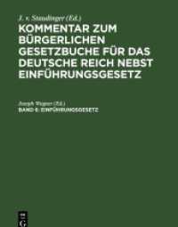 Kommentar zum Bürgerlichen Gesetzbuche für das deutsche Reich nebst Einführungsgesetz. Band 6 Einführungsgesetz : vom 18. August 1896