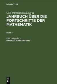Jahrbuch über die Fortschritte der Mathematik. Band 22 Jahrgang 1890 （1893. LXVII, 1313 S.）