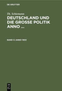 Th. Schiemann: Deutschland und die große Politik anno ... / Anno 1903 (Th. Schiemann: Deutschland und die große Politik anno ... Band 3)