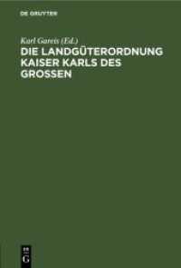 Die Landgüterordnung Kaiser Karls des Grossen : (Capitulare de villis vel curtis imperii)