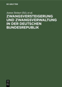 Zwangsversteigerung und Zwangsverwaltung in der Deutschen Bundesrepublik : Kommentar zum Zwangsversteigerungsgesetz unter Berücksichtigung des Rechtes aller Länder der Bundesrepublik