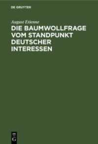 Die Baumwollfrage vom Standpunkt deutscher Interessen : Betrachtungen und Vorschläge