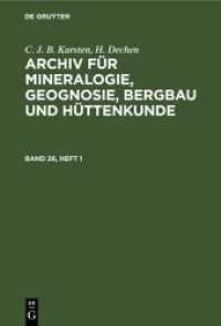 C. J. B. Karsten; H. Dechen: Archiv für Mineralogie， Geognosie， Bergbau und Hüttenkunde. Band 26， Heft 1 C. J. B. Karsten; H. Dechen: Archiv für Mineralogie， Geognosie， Bergbau und Hüttenkunde. Band 26， Heft 1
