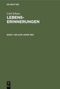 Carl Schurz: Lebenserinnerungen. Band 1 Bis zum Jahre 1852 (Carl Schurz: Lebenserinnerungen Band 1)