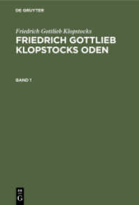 Friedrich Gottlieb Klopstocks: Friedrich Gottlieb Klopstocks Oden / Friedrich Gottlieb Klopstocks: Friedrich Gottlieb Kl (Friedrich Gottlieb Klopstocks: Friedrich Gottlieb Klopstocks Oden Band 1)