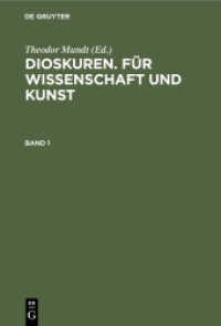 Dioskuren. Für Wissenschaft und Kunst. Band 1 Dioskuren. Für Wissenschaft und Kunst. Band 1