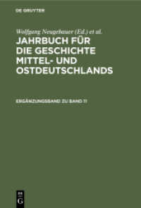 Jahrbuch für die Geschichte Mittel- und Ostdeutschlands. Ergänzungsband zu Band 11 (Jahrbuch für die Geschichte Mittel- und Ostdeutschlands)