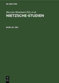 Nietzsche-Studien. Band 20 1991 (Nietzsche-Studien Band 20)