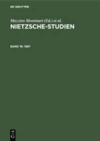 Nietzsche-Studien. Band 16 1987 (Nietzsche-Studien Band 16)