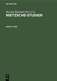 Nietzsche-Studien. Band 21 1992 (Nietzsche-Studien Band 21)