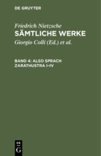Friedrich Nietzsche: Sämtliche Werke. Band 4 Also sprach Zarathustra I-IV (Friedrich Nietzsche: Sämtliche Werke Band 4)